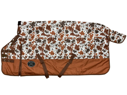 Showman FOAL/MINI 36"-40" Cow Print 1200D Waterproof & Breathable Perfect Fit Turnout Blanket