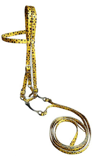 Showman Sunflower Print Nylon Browband Bridle