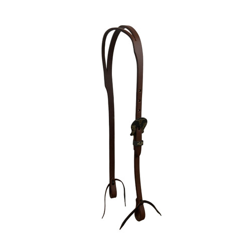 Showman Leather Split Ear Headstall w/ Heritage Steer Buckle