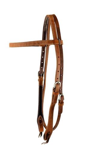 Showman Argentina Cow Leather Browband Headstall