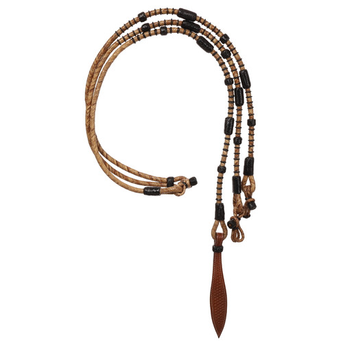 Showman Romal Reins w/ Black Rawhide