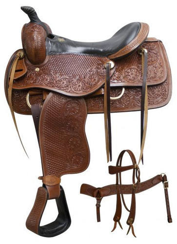 16" Double T Pleasure Saddle Set