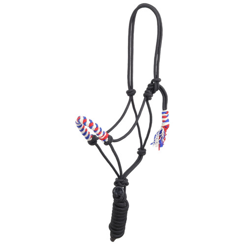 Showman Glory Mohair Wool Nose Cowboy Knot Halter w/ Lead
