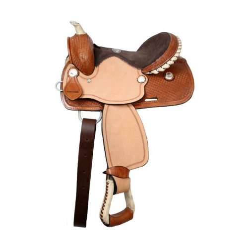 Double T Youth Saddle w/ Suede Leather Seat - 12 Inch