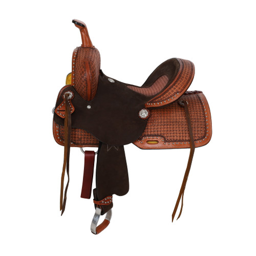 Double T Priscilla Barrel Style Saddle - 13 Inch