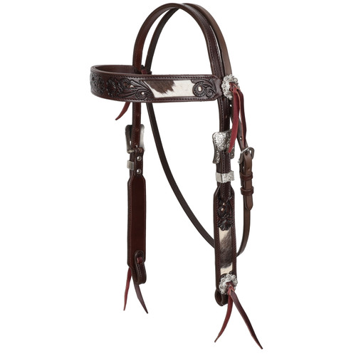 Showman Nightshade Hide Argentina Cow Leather Browband Headstall
