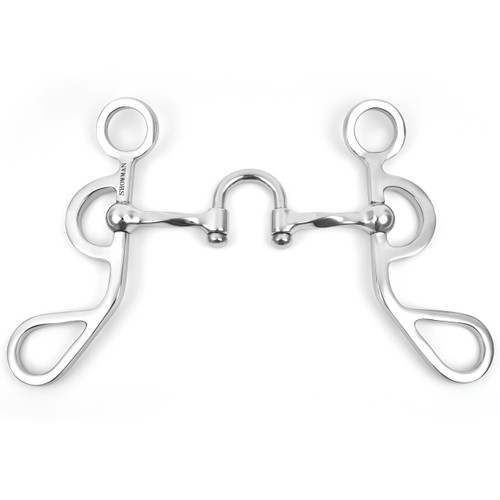 Showman Argentine Shank Bit w/ Full Slow Twist Correction Port