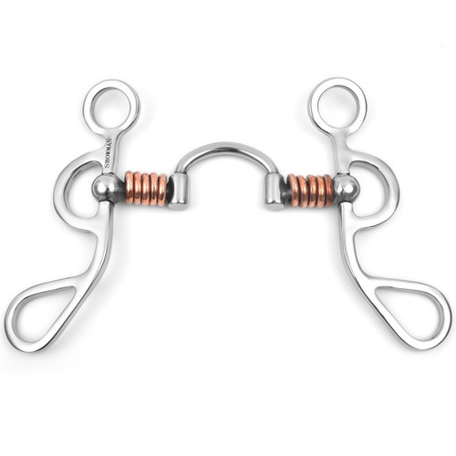 Showman Argentine Shank Bit w/ Correction Port Rings