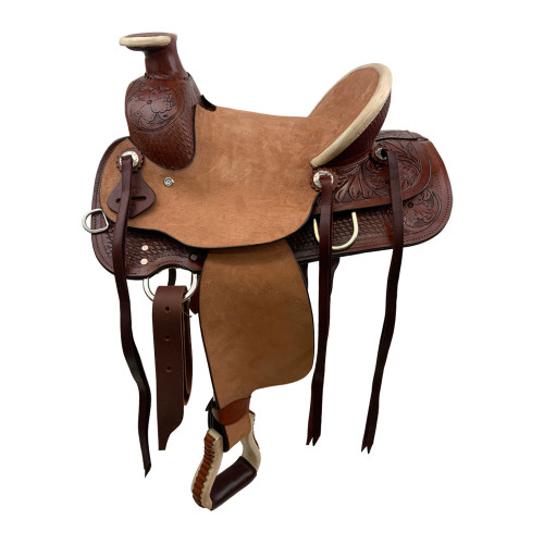 Young Gun Wade Style Economy Roping Saddle - 13 Inch