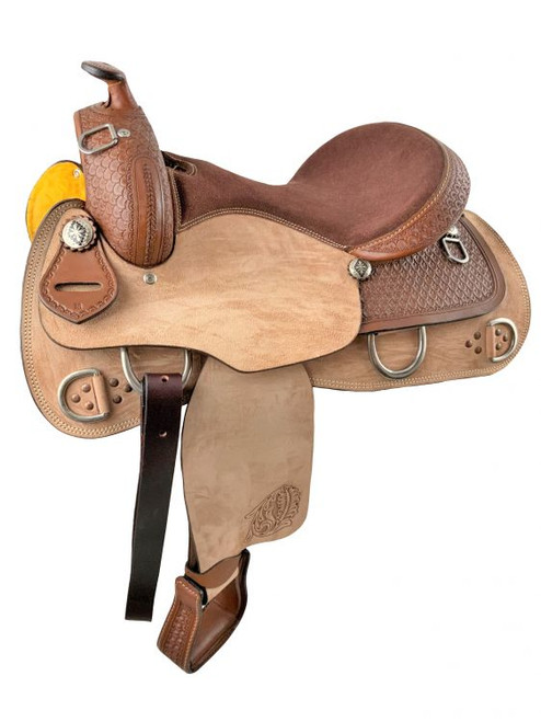 16" Training Style Western Saddle w/ Suede Seat
