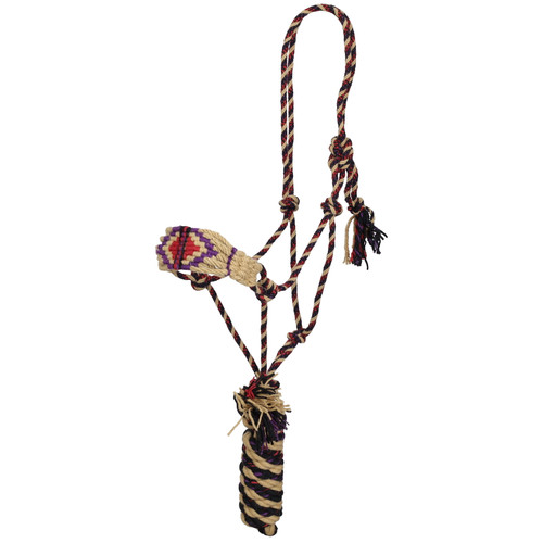 Showman Sunset Glow Mohair Cowboy Knot Halter w/ Lead