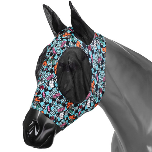 Showman Howdy Honey Lycra Fly Mask