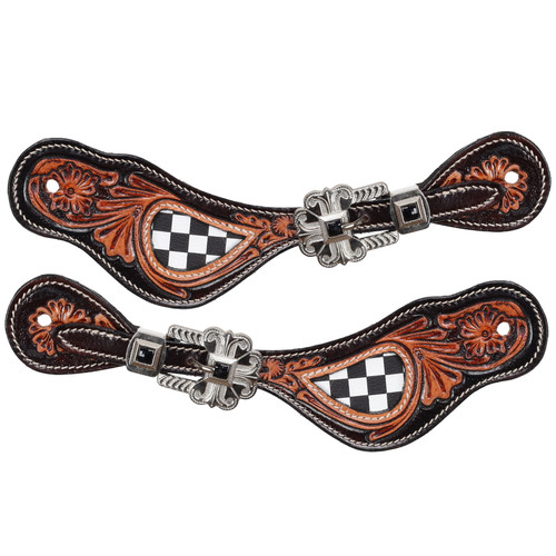 Showman Ladies' Fast Lane Spur Straps