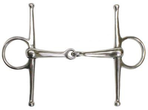 Showman Stainless Steel Full Cheek Snaffle Bit w/ 5" Broken Mouth