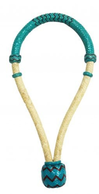 Showman 5/8" Teal Rawhide Core Bosal