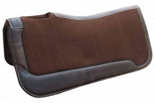 Showman 31" x 32" Brown Felt Saddle Pad