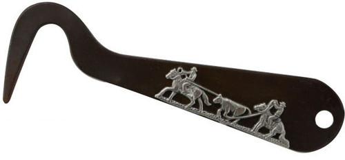 Showman Team Roping Brown Steel Hoof Pick