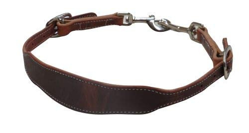 American Made Oiled Harness Leather Wither Strap w/ Swivel Snap Ends