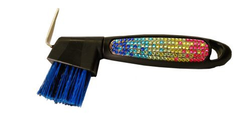 Showman Multicolor Crystal Rhinestone Hoof Pick