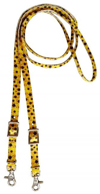 Showman 3/4" x 8' Sunflower Nylon Contest Reins