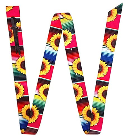Showman Serape & Sunflower Print Nylon Tie Strap