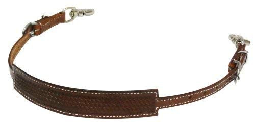 Showman Basketweave Tooled Medium Oil Leather Wither Strap