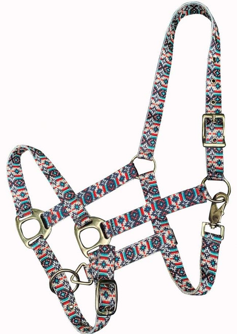 Showman Southwest Print Nylon Halter