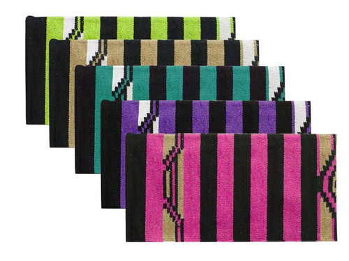 Acrylic Top Saddle Blanket w/ Navajo Design