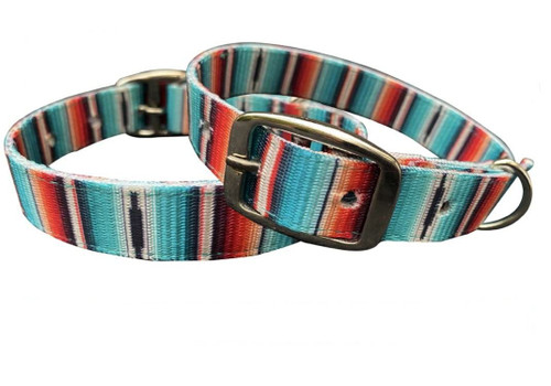Showman Couture Serape Southwest Design Nylon Dog Collar