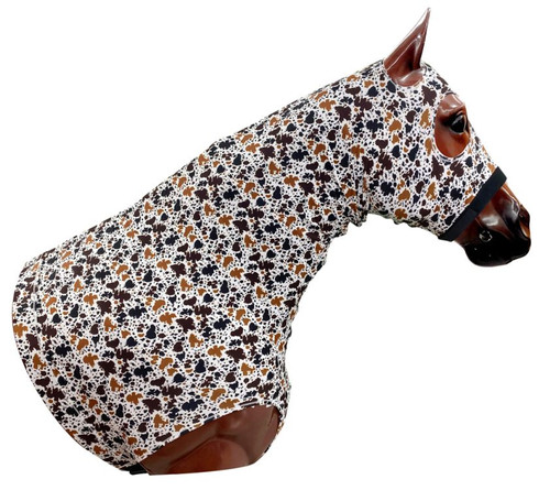 Showman Cow Print Lycra Hood