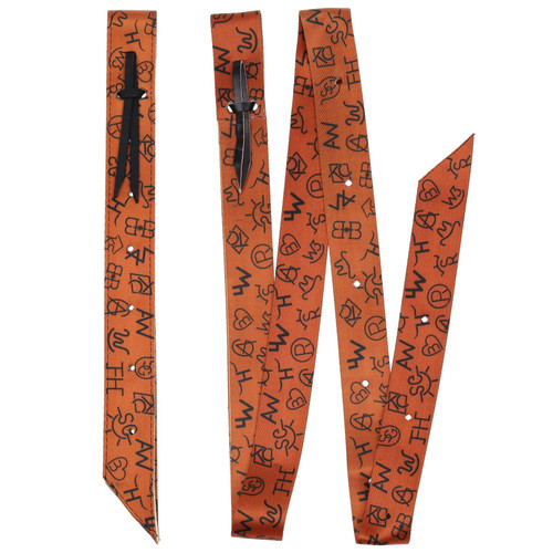 Showman Cowboy Code Nylon Tie Strap & Off Billet Set