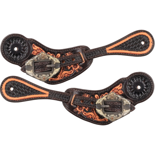 Showman Ladies Gunsmoke Spur Straps Showman Ladies Gunsmoke Spur Straps