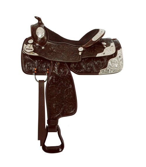 16" Double T Fully Tooled Dark Oil Show Saddle 16" Double T Fully Tooled Dark Oil Show Saddle