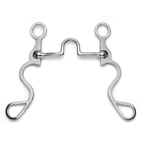 Showman Long S Shank Bit w/ Fixed Port Tongue Relief Showman Long S Shank Bit w/ Fixed Port Tongue Relief