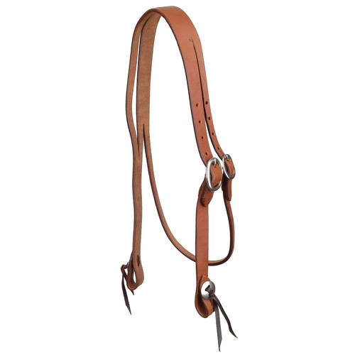 Showman Classic Argentina Cow Leather Split Ear Headstall w/ Throatlatch