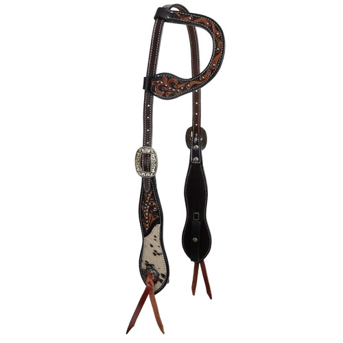 Showman Wildflower Hide Single Ear Headstall