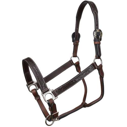 Showman Midnight Oak Argentina Cow Leather Halter