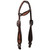 Showman Raven Hide Single Ear Headstall & Breast Collar Set