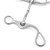 Showman Curved Shank Bit w/ Smooth Snaffle