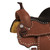 Mocha Roughout Barrel Style Saddle - 12 Inch