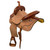 Sagebrush Roughout Barrel Style Saddle - 15 Inch