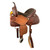 Barrel Style Saddle with Silver Studs - 15 Inch