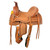 Youth Roping Style Western Hard Seat Saddle with Floral Tooling - 13 Inch