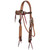 Showman Cowhide Canopy Browband Headstall & Breast Collar Set
