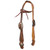 Showman Western Regal Single Ear Headstall & Breast Collar Set