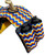 Showman Blue & Yellow Aztec Print Insulated Nylon Horn Bag