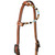 Showman Western Pearl Argentina Cow Leather Single Ear Headstall