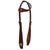 Showman Floral Tooled Leather Single Ear Headstall, Breast Collar & Reins Set