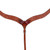 Showman Argentina Cow Leather Floral Tooled Contoured Breast Collar