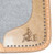 Showman Felt Saddle Pad w/ Barbwire Tooling & Hair-On Argentina Cowhide w/ Barrel Racer Design
